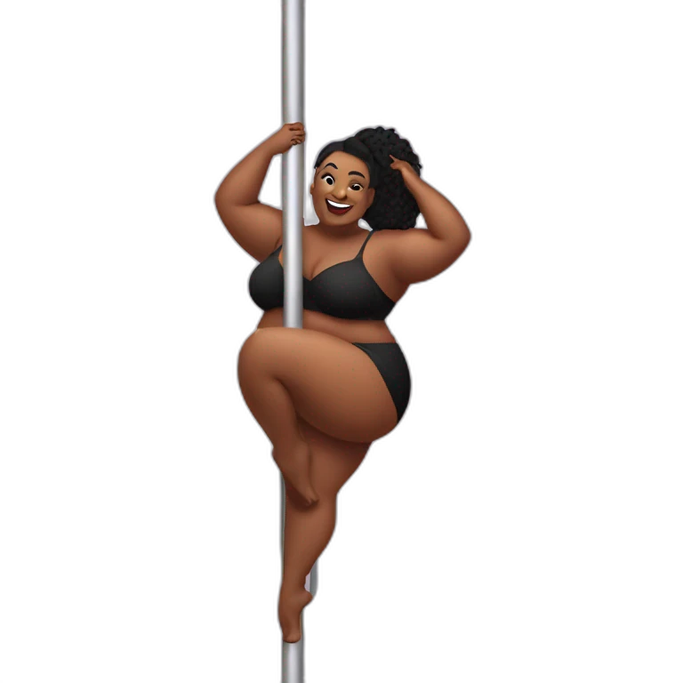 Plus size Pole dancing  emoji