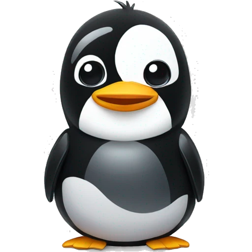 Pinguim e termómetro  emoji