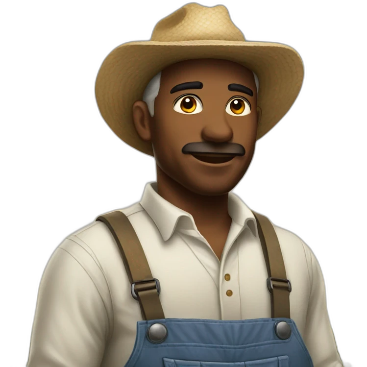 A cotton farmer emoji