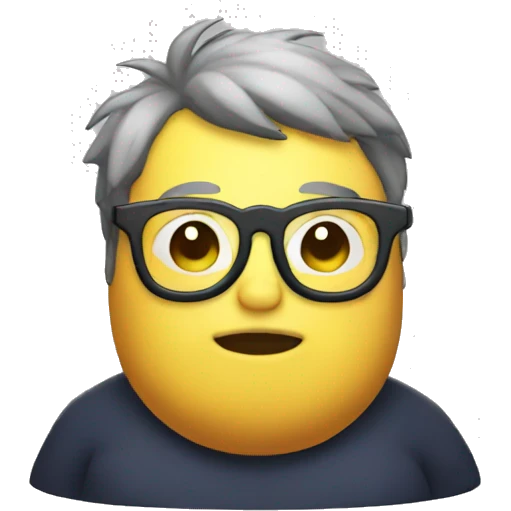 Fat discord mod with glasses emoji