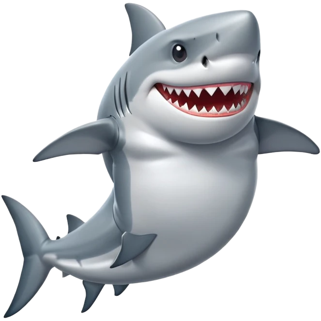 Shark with a tanktop emoji