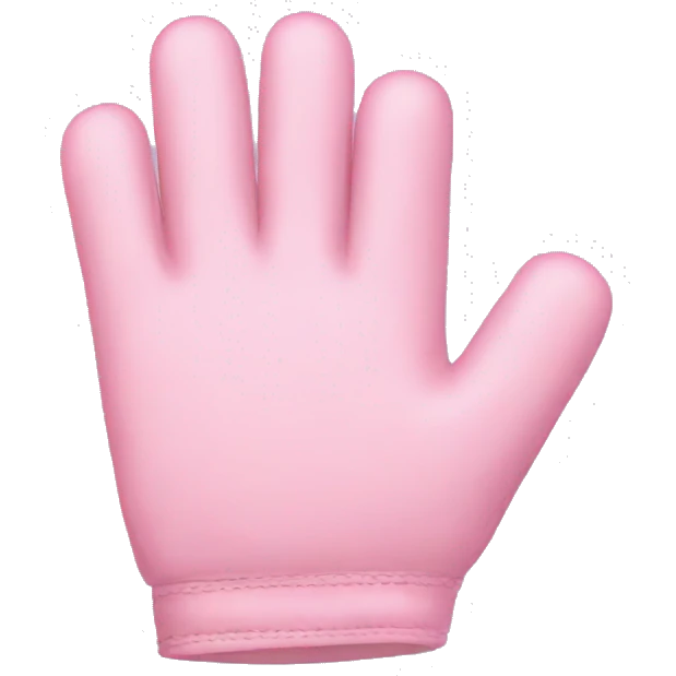 pastel pink gloves  emoji