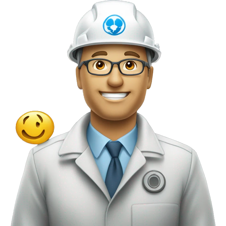un employé d'une centrale nucléaire courant pour se rendre à une réunion en retard emoji