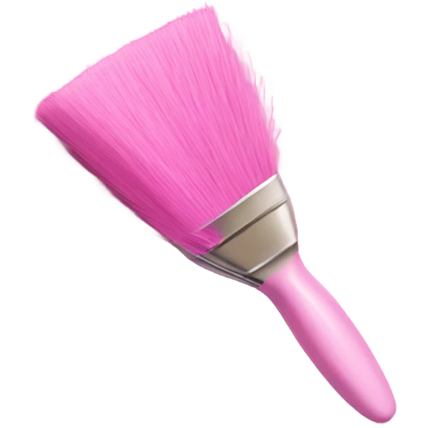 pink brush emoji