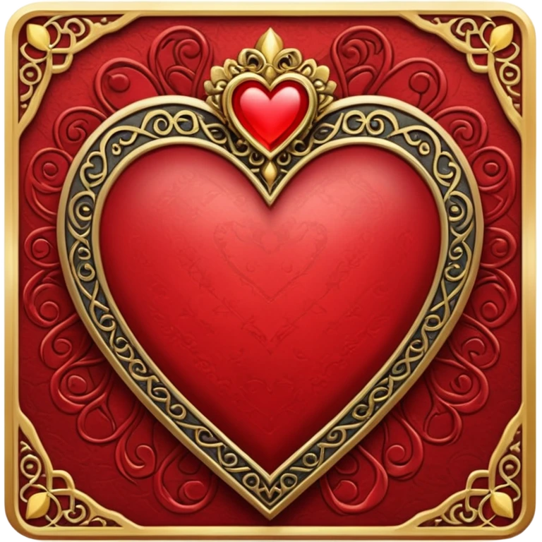 heart with gothic tarot cards emoji