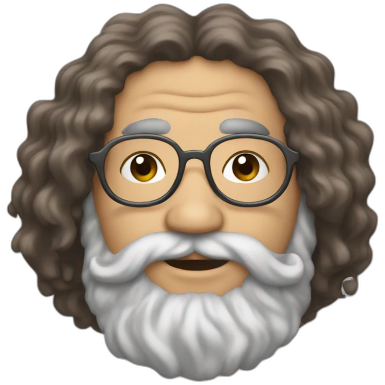 jerry garcia brown hair emoji
