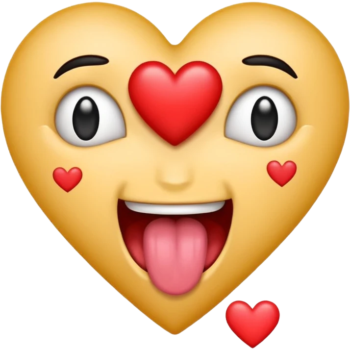 Emoji with heart-shaped eyes, but inside the hearts are dollar signs, and the emoji is sticking out its tongue. emoji