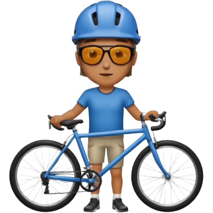 man with bicycle emoji
