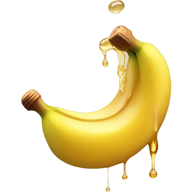 honey dripping from banana honey dripping from banana emoji