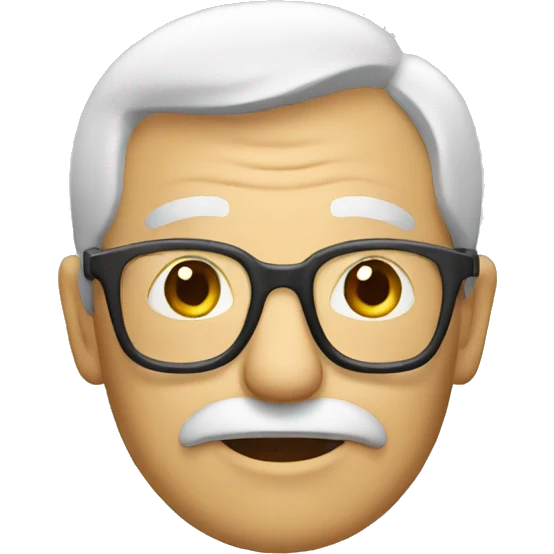 old man reading emoji