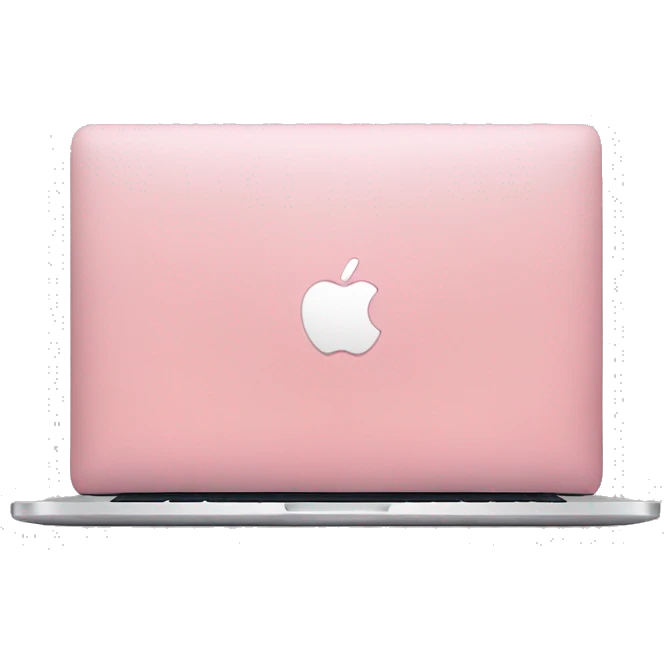 pink MacBook emoji