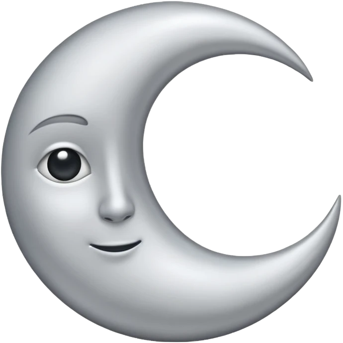 half moon emoji