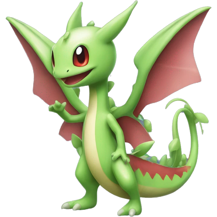 Full body shiny Flygon-grovyle emoji