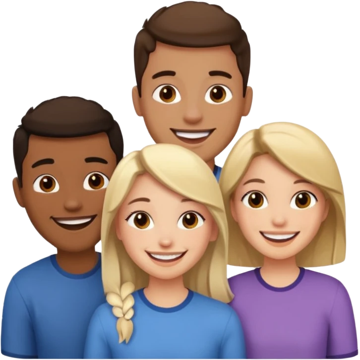 2 guys and a girl emoji