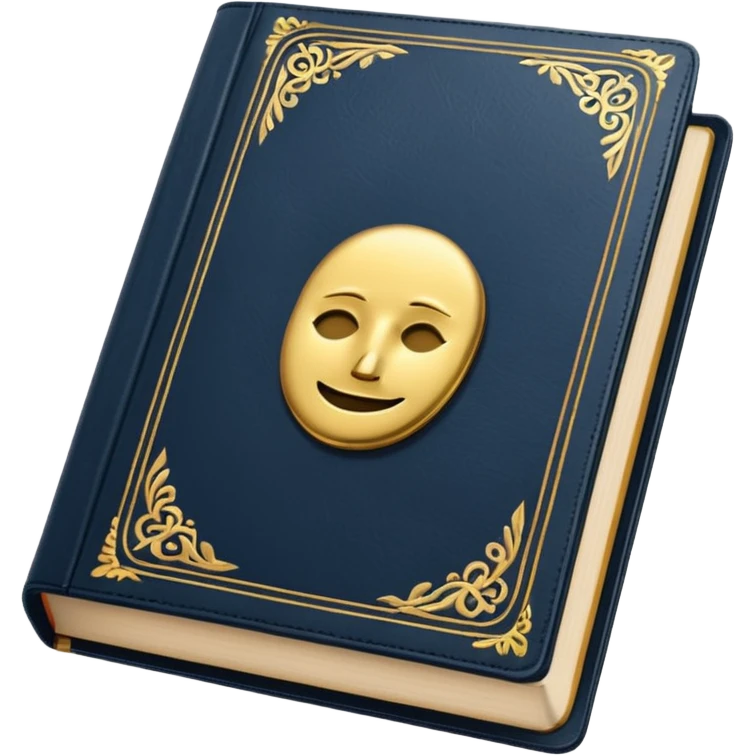 An English language textbook, no faces on it.  emoji