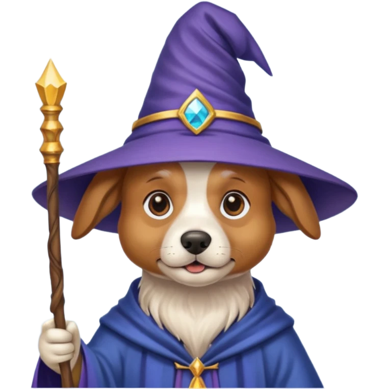 Dog wizard emoji