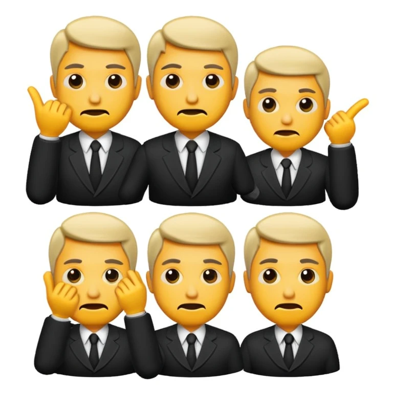 Rude men emoji