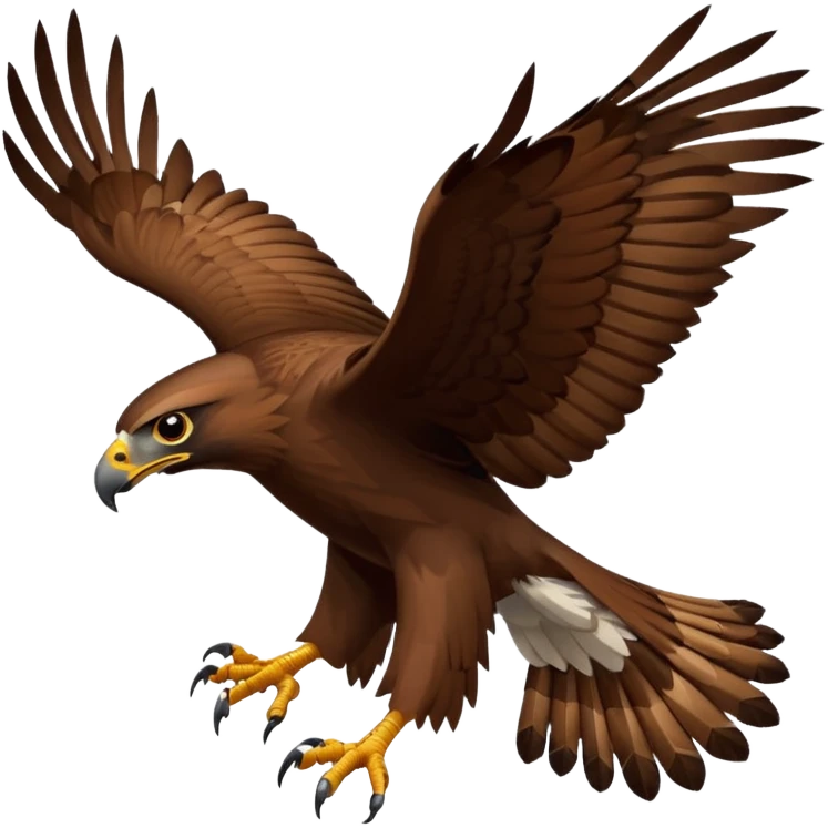a flying hawk emoji