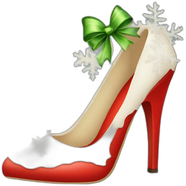 chirstmas-high-heel-shoes emoji
