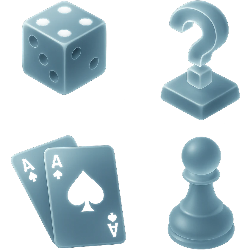 game night scene with sleek design emoji