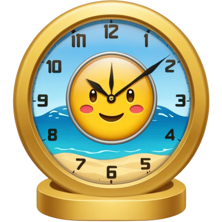 un emoji de un reloj de arena transparente con un circulo en su entorno emoji
