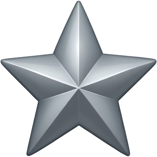 make me a gray emoji of a star emoji