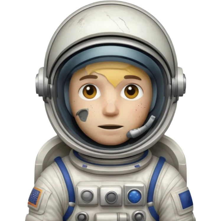 astronaut with broken helmet emoji