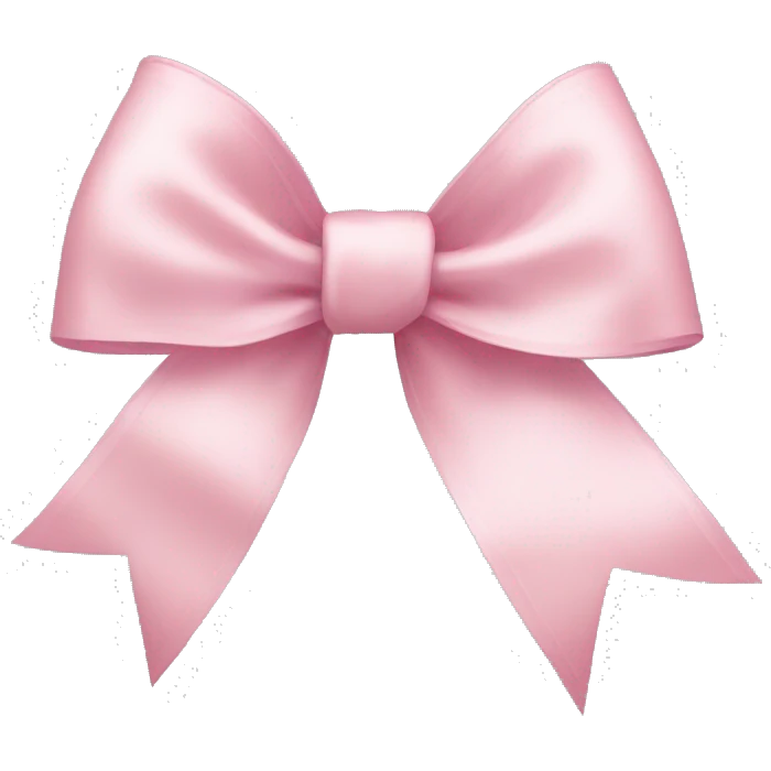 light pink ribbon bow emoji