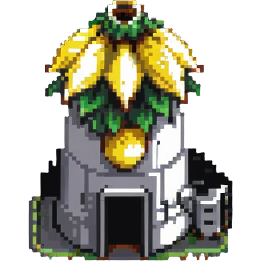 nuclear power plant with a banana emoji