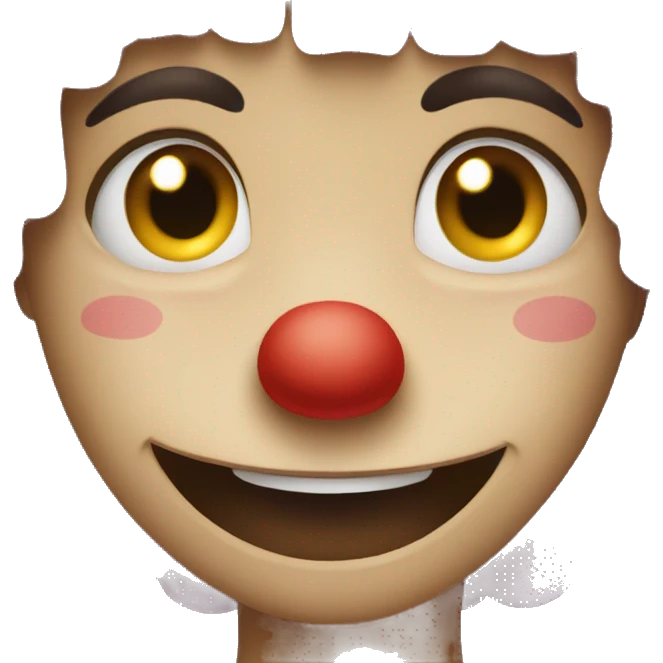 Clown smile and crying  emoji
