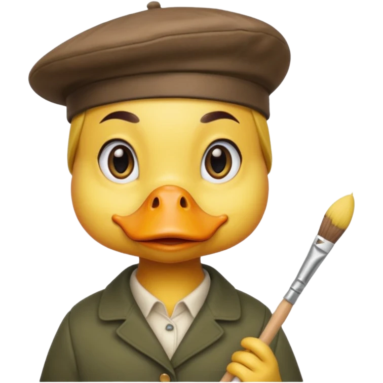 pato artista emoji