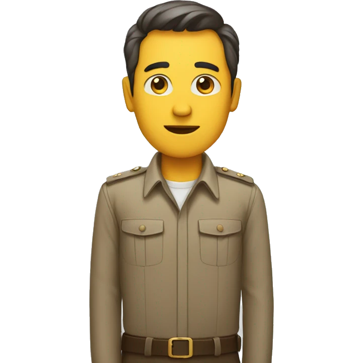 man standing at attention emoji