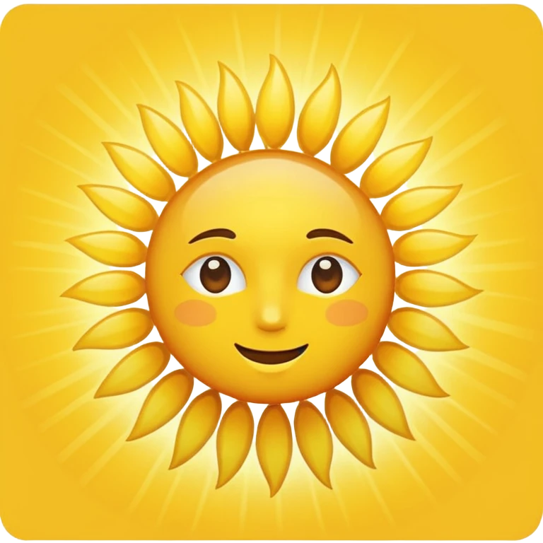 Sun emoji