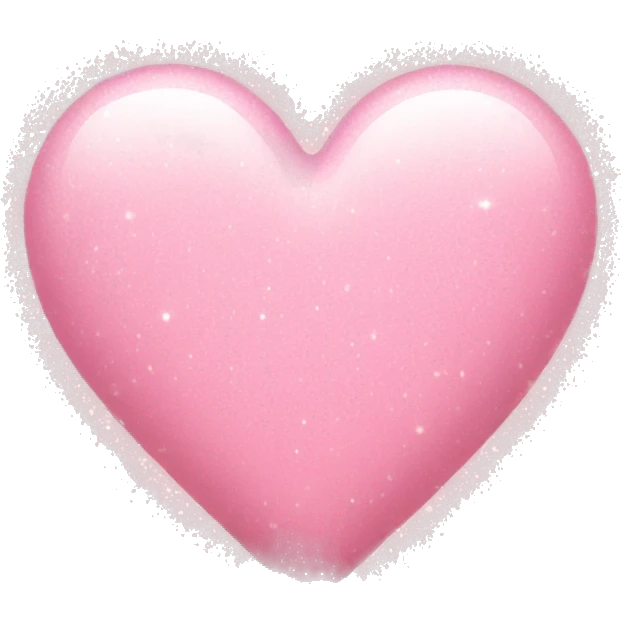 Light pink heart with sparkles  emoji