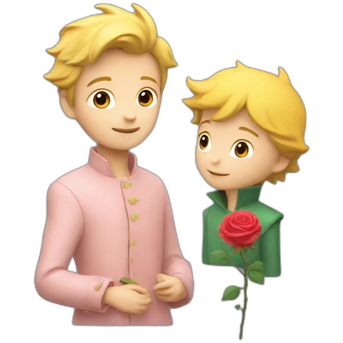 Le petit prince et sa rose emoji