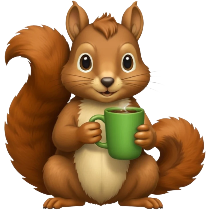 Ardilla tomando mate emoji