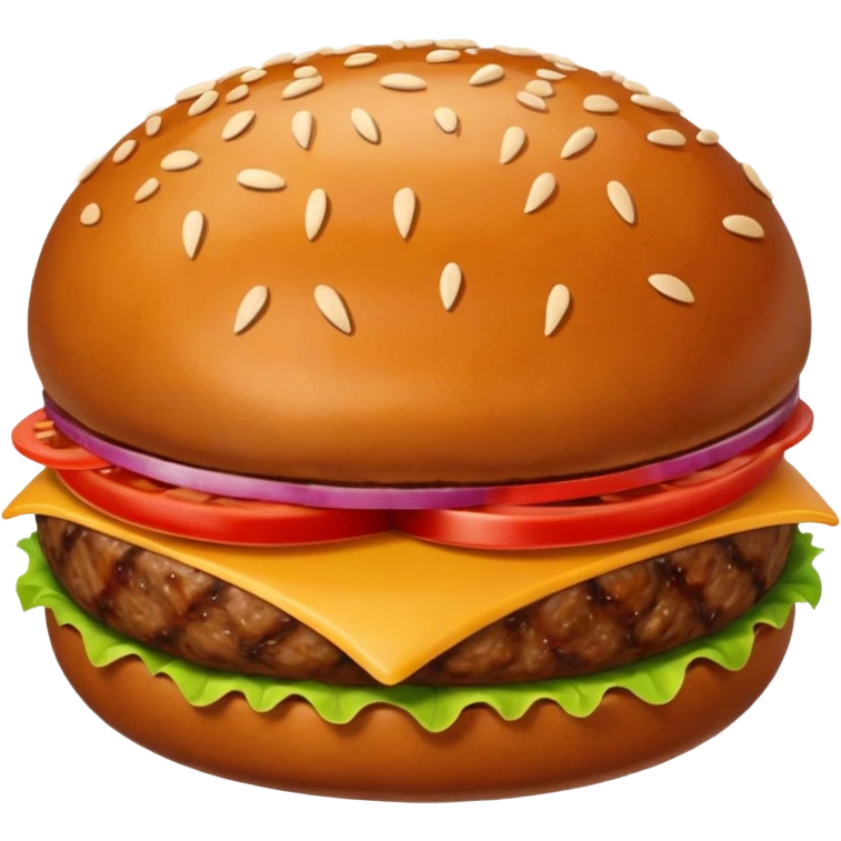 Hamburger meatball emoji