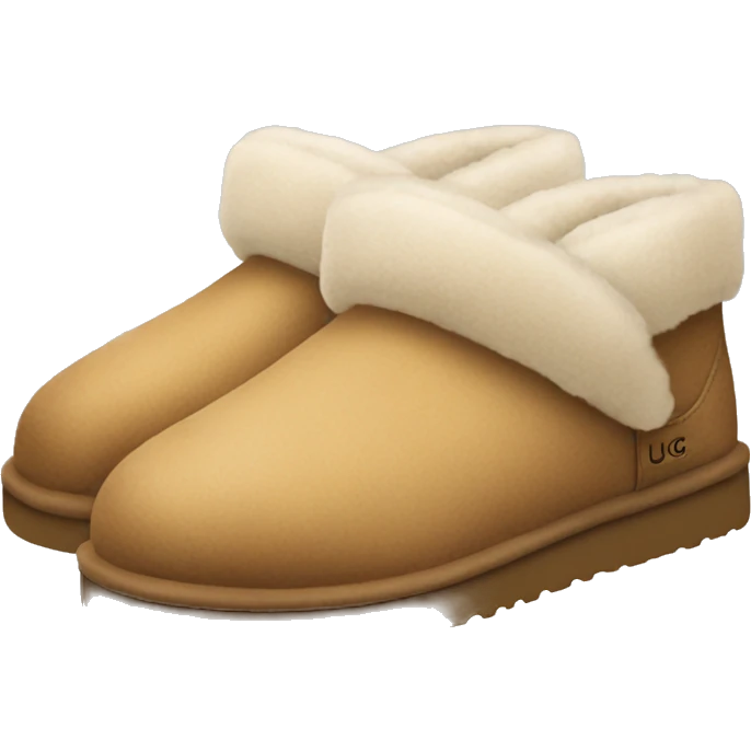 a pair of ugg slipper emoji