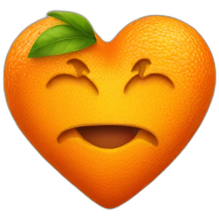 orange heart emoji