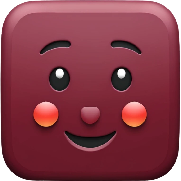 Maroon colored square  emoji
