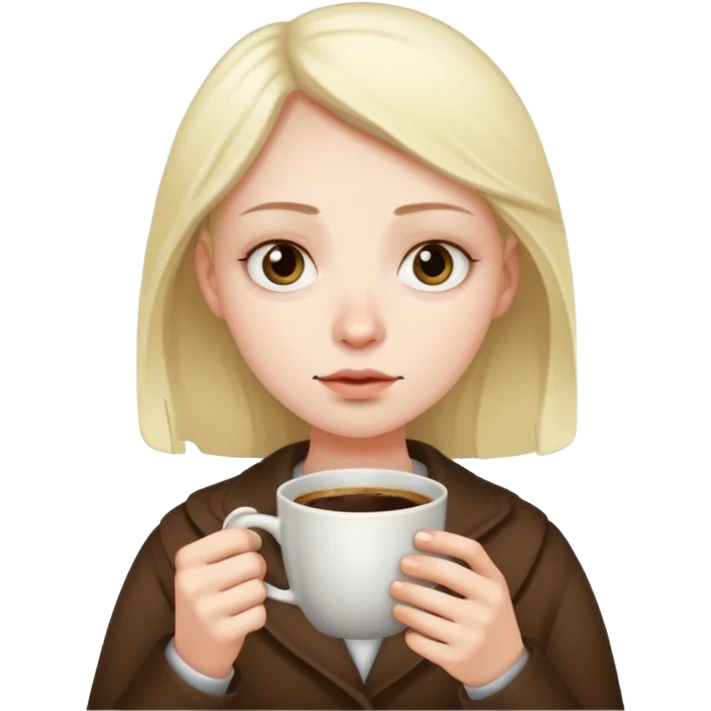 dying but still need coffee emoji