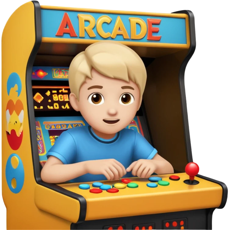 Retro Arcade Kid emoji