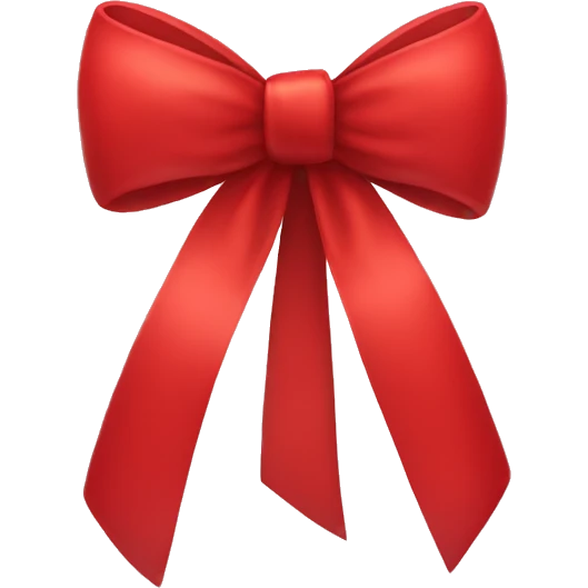 Red bow emoji