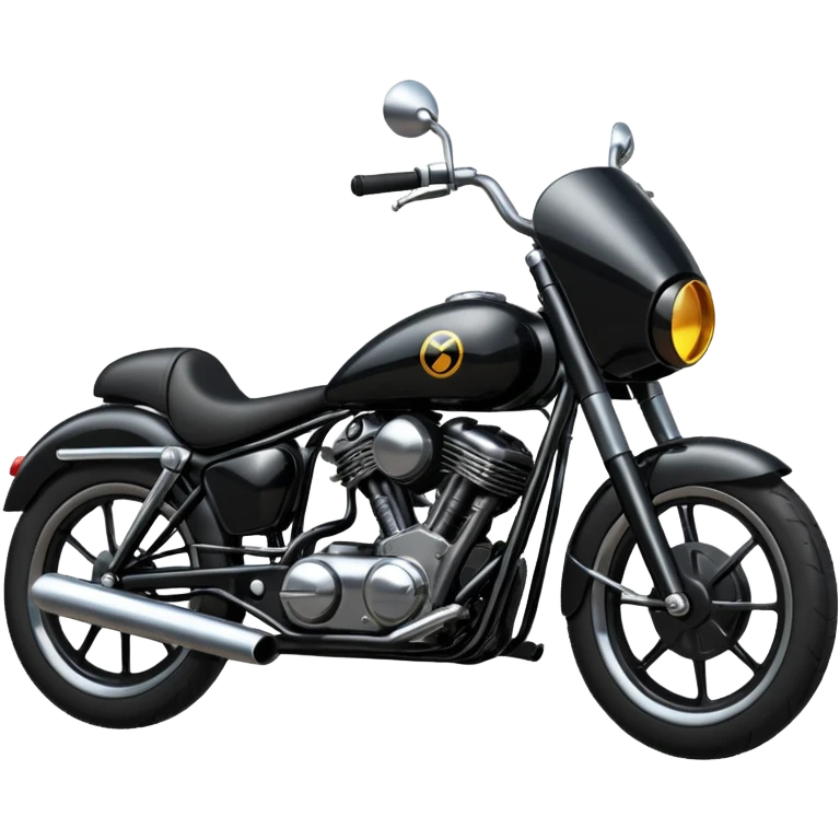 Bullet bike with black emoji