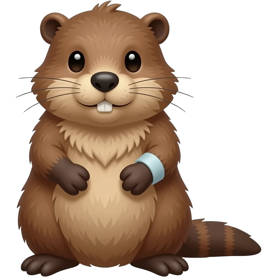injured beaver emoji