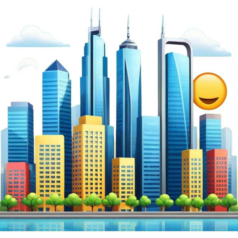 beautiful modern city emoji png emoji