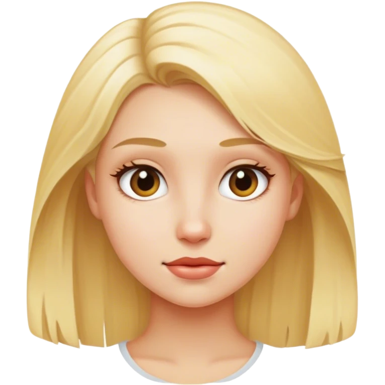 A blond girl  emoji