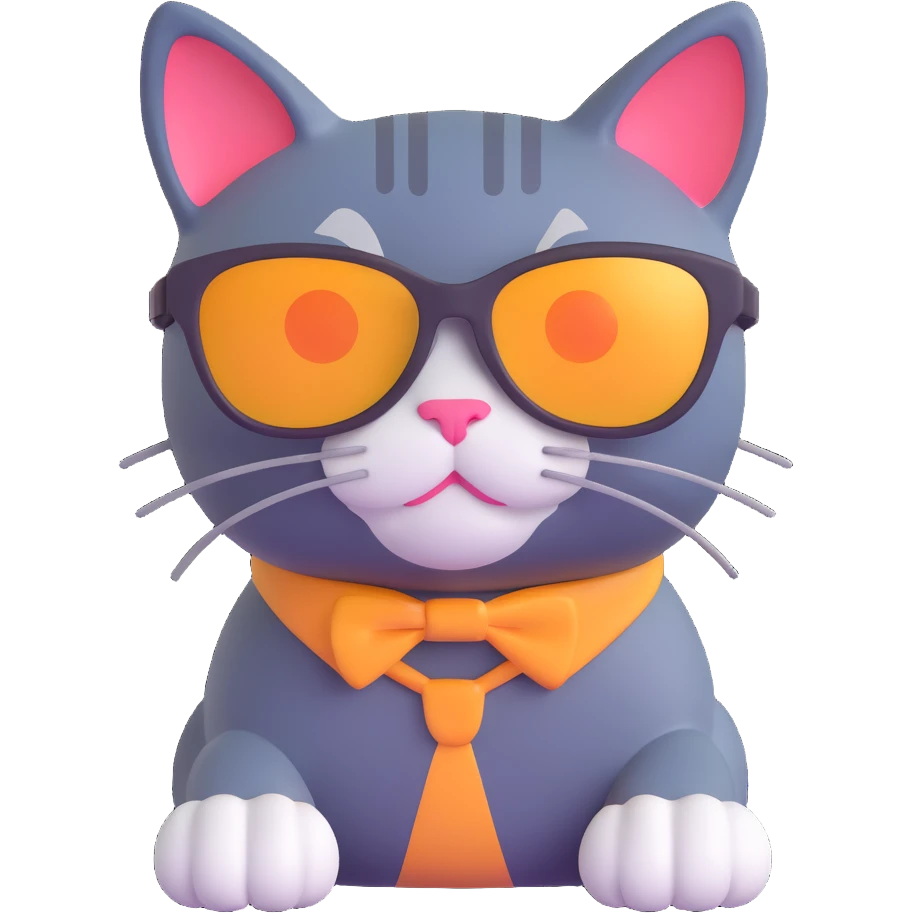 cat wearing sunglasses emoji