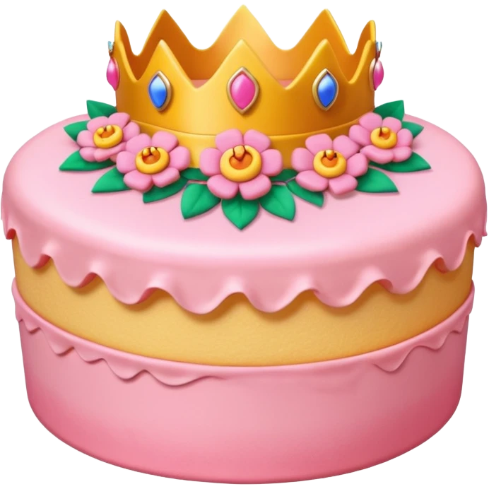 Princess peach cake emoji