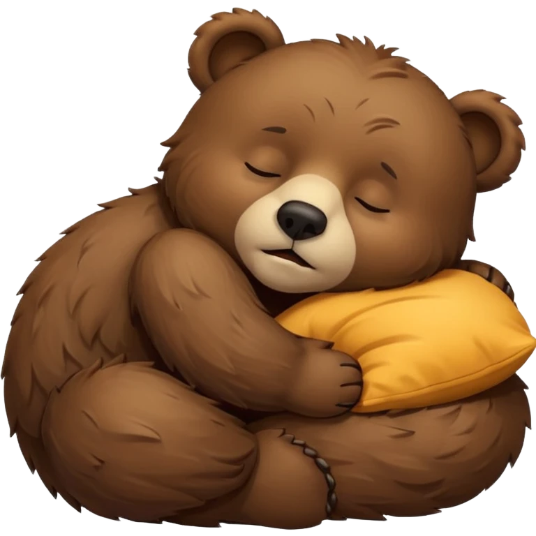 Bear asleep emoji